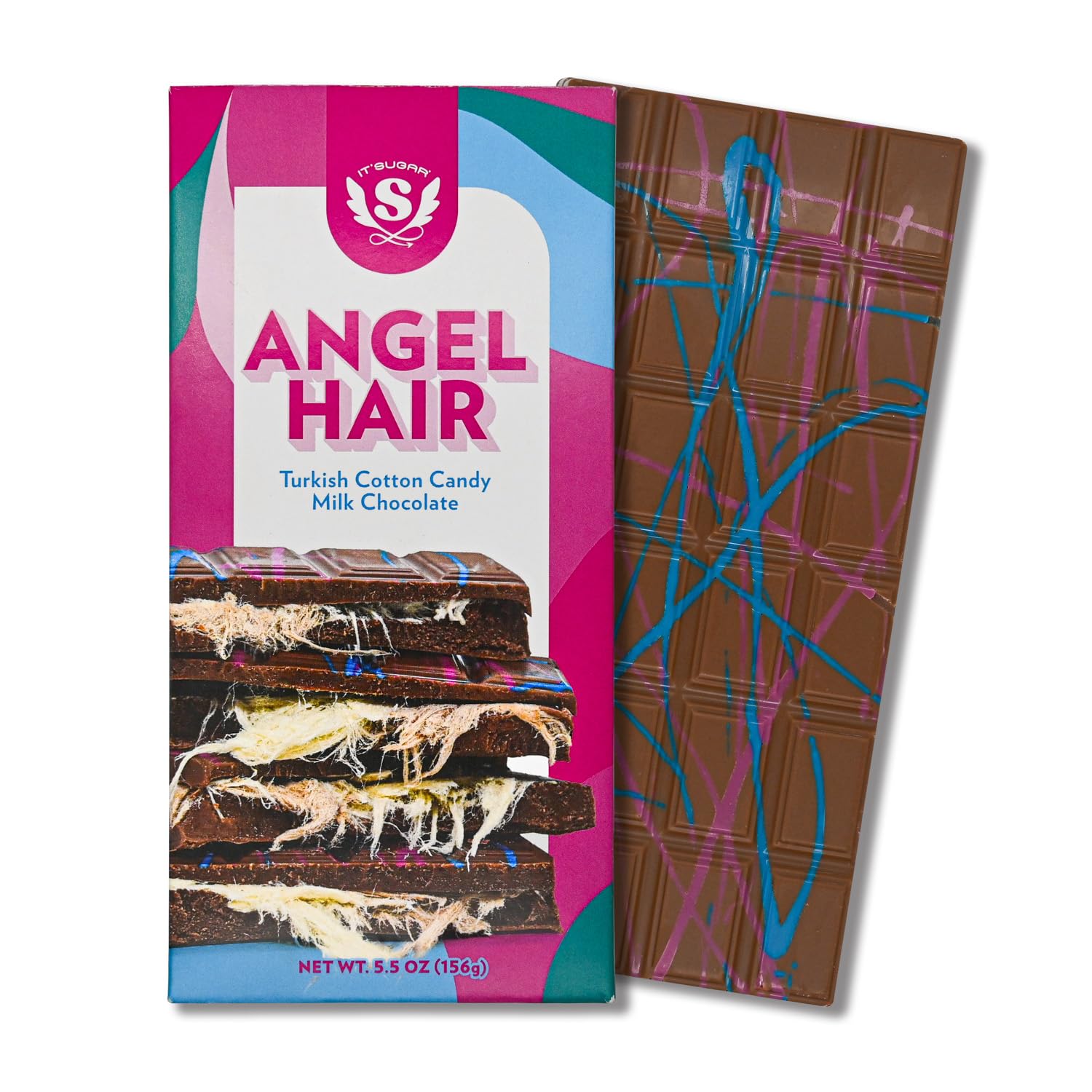 IT'SUGAR Angel Hair Milk Chocolate Turkish Cotton Candy Candy Bar