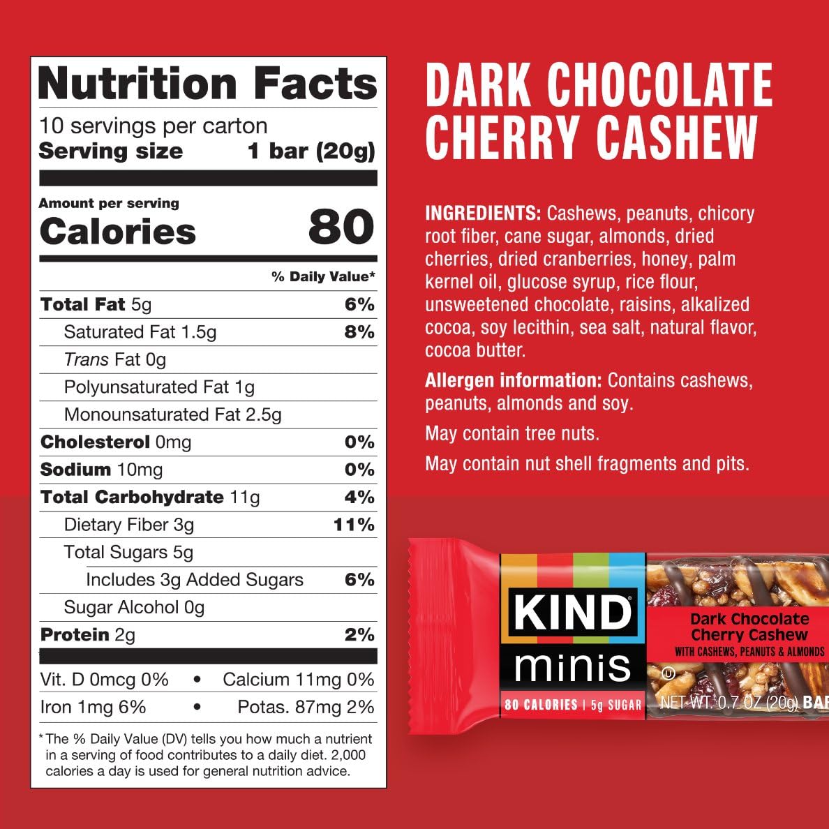 KIND Mini Snack Bars Variety Pack, Gluten Free, Low Sugar, Low Calorie Snacks, Dark Chocolate Nuts & Sea Salt, Caramel Almond & Sea Salt, Dark