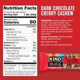 KIND Mini Snack Bars Variety Pack, Gluten Free, Low Sugar, Low Calorie Snacks, Dark Chocolate Nuts & Sea Salt, Caramel Almond & Sea Salt, Dark
