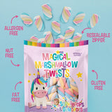 Sophiepops & Gumdrops Magical Marshmallow Twists, Unicorn Candy, Rainbow Marshmallows for Easter or Any Party, Non-Fat, Nut and Gluten Free, 12 Oz, 6