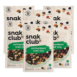 Snak Club Antioxidant Trail Mix 5.5oz (Pack of 6 Resealable Bags)