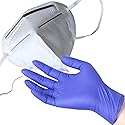 RRRP Qty 10 Gloves and 1 Cleaning Mask Bundle (BLUE) - Protection While Cleaning, Dust
