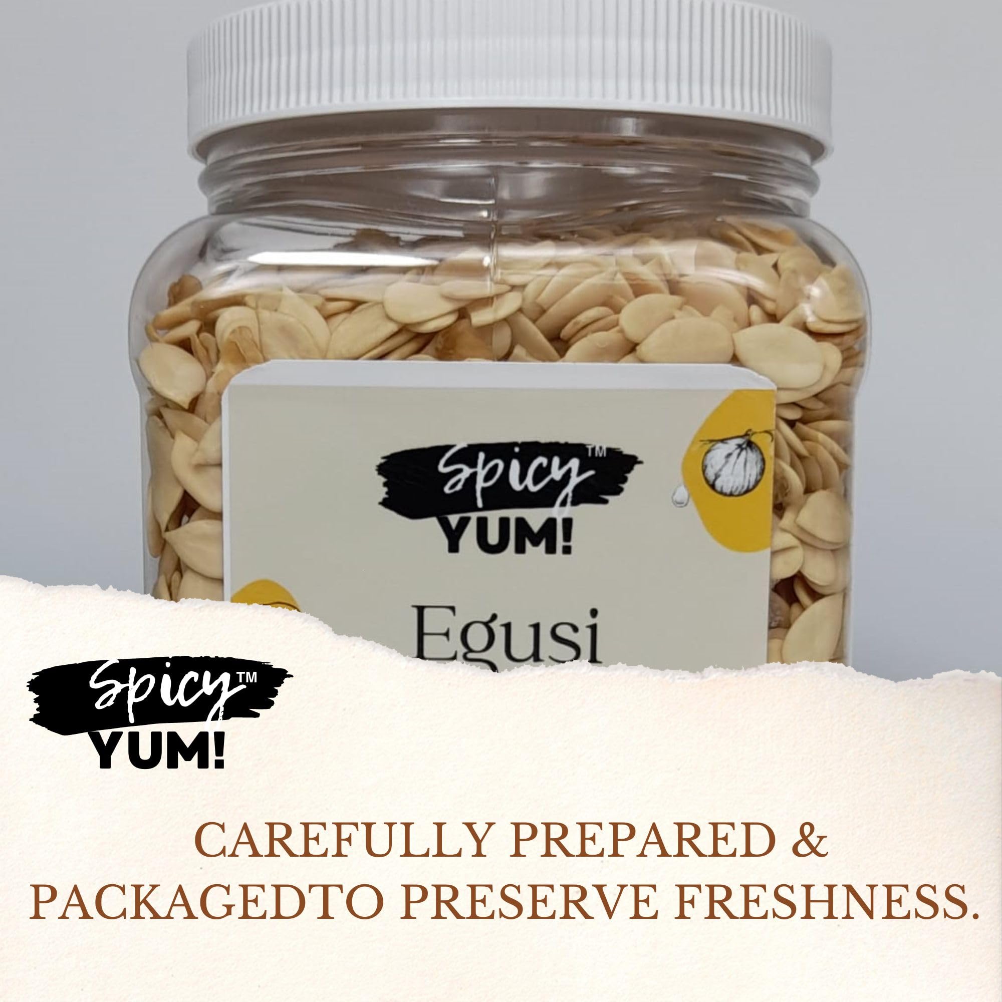 Spicy Yum! Egusi Melon Seeds (Whole - 16 oz.)