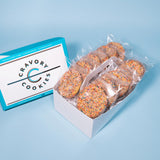 The Cravory: Birthday Cake Cookies - 24 cookies, 2.0 oz. each - Individually Wrapped - Gourmet - Baked Fresh - Dessert, Snack or Baked Goods