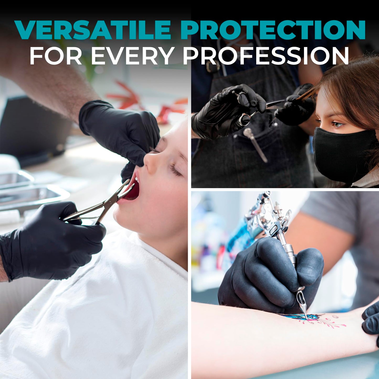 UNVERT Nitrile Disposable Gloves - Heavy Duty 6 Mil Premium Quality, Latex-Free Protection for Cleaning, Cooking, and More (Large)
