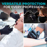 UNVERT Nitrile Disposable Gloves - Heavy Duty 6 Mil Premium Quality, Latex-Free Protection for Cleaning, Cooking, and More (Large)