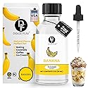 Dolce Flav Natural Banana Extract - 2 oz Water-Soluble Pure Banana Flavoring Drops for Baking, Smoothies & Desserts | Sugar Free, Allergen Free