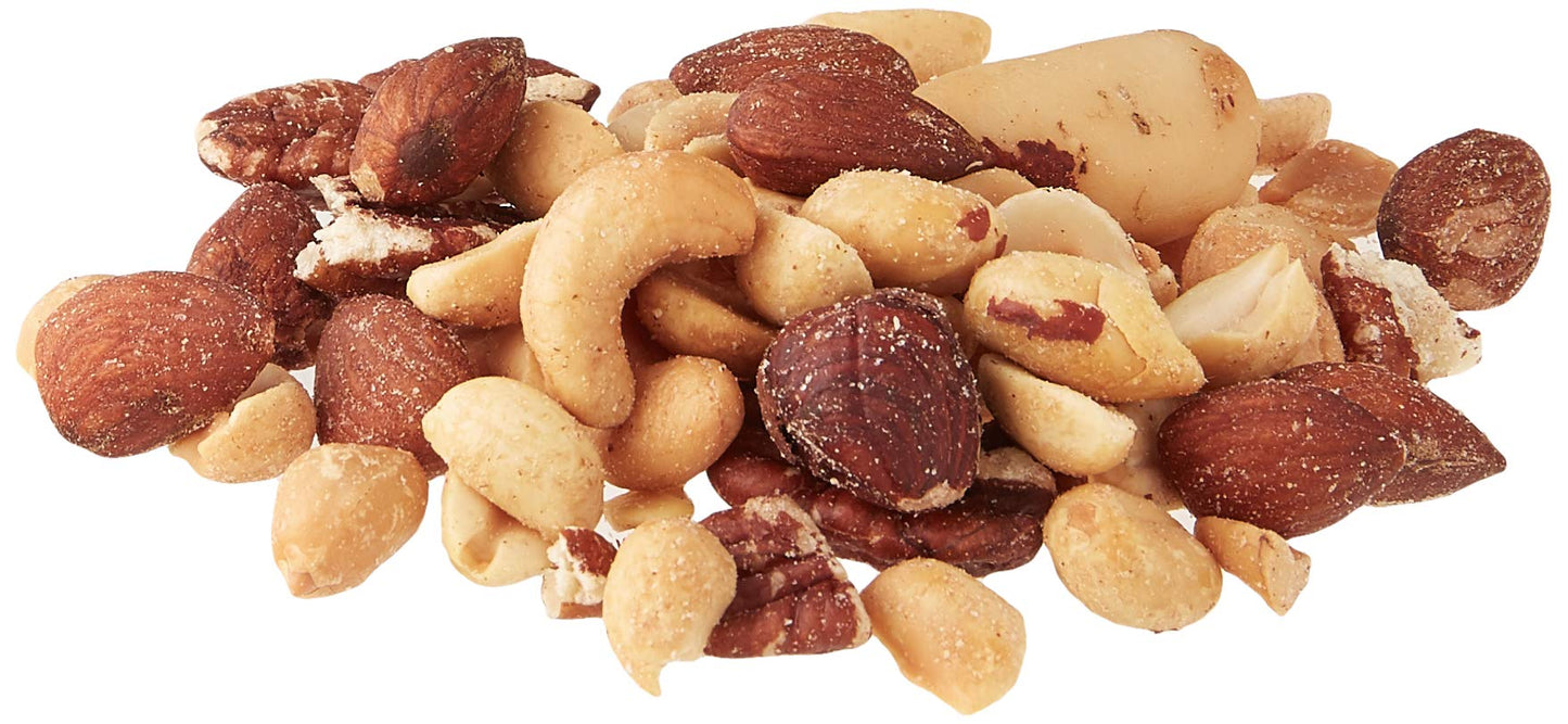 Amazon Grocery, Mixed Nuts with Peanuts, Roasted & Salted, 16 Oz (Previously Happy Belly, Packaging May Vary)