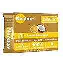 NEOBAR Lemon Coconut Plant-Based Vegan Snack Bars, Gluten Free Dairy Free Snacks, No Added Sugar, No Preservatives, Non-GMO | 12 Count