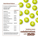 M&M’S WORLD Electric Green Milk Chocolate Candy - 2lbs of Bulk Chocolate Candy in a Resealable Pack for Birthdays, Graduations, St. Patrick's Day