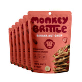 Monkey Brittle Healthy Snacks, Crispy Plant-Based Treats for Kids & Adults, Vegan & Gluten-Free, All-Natural Snack for School, Sports, Camping