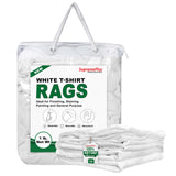 SupremePlus Premium White T-Shirt Cleaning Rags (1 lb. Bag) - White Cotton Rags for Cleaning, Staining, Painting, Oil, Grease & Dust Removal - Shop