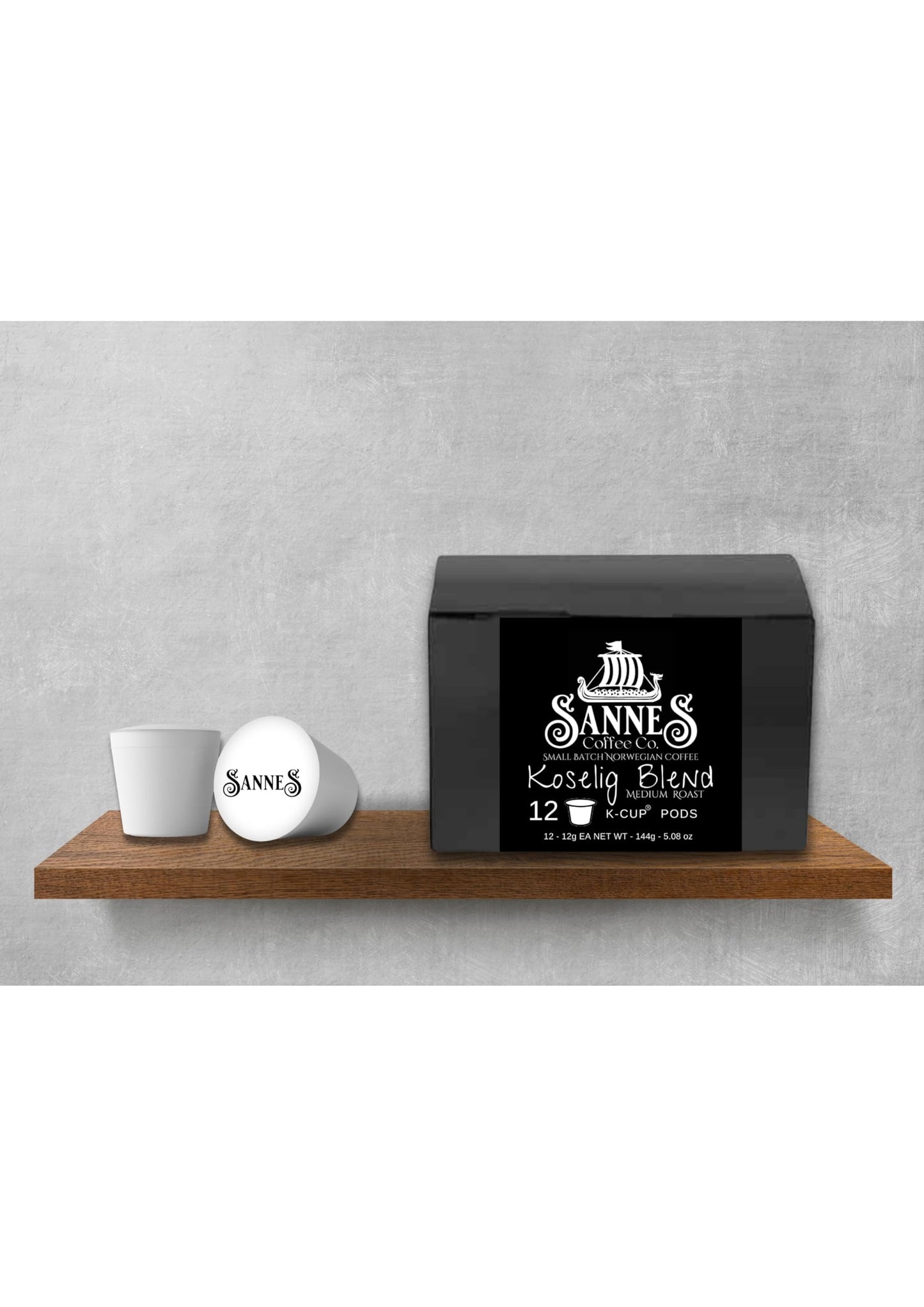 Sannes Coffee Co. Norwegian Coffee-Koselig Blend Medium Roast-Single Serve Style Cups-Smooth Never Bitter