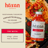 Haxan Ferments Cherry Bomb Hot Sauce (4 oz, 2 Count) - Medium Heat (Level 3/5) - Lacto-Fermented for Umami & Brightness - Perfect for Wings, Mac
