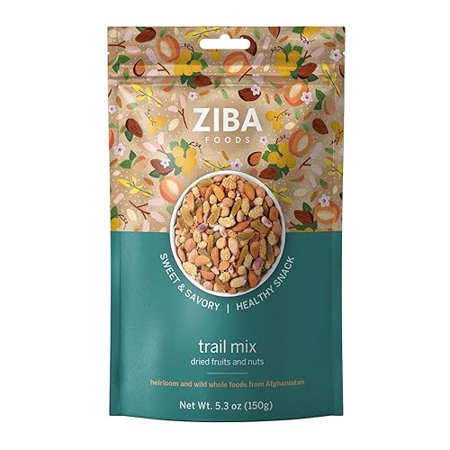 Ziba Foods Trail Mix - Sweet Apricot Kernels, Mulberries, Raisins, Almonds & Pistachios - Non-GMO, Vegan, Whole 30 Friendly & Paleo - High in Fiber