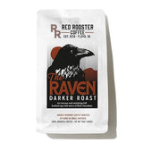 Red Rooster Coffee, The Raven Darker Roast Coffee - Notes of Dark Chocolate and Roasted Pecans, 12oz Whole Bean