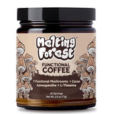 Melting Forest Mushroom Coffee, with 7 Functional Mushrooms, Cacao, Rhodiola, L-Theanine, Reishi & Lion's Mane, Stress Relieving, Focus, Cognitive