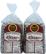 Amish Country Popcorn | 2-2lbs Bags Blue Kernels | Old Fashioned, Non-GMO and Gluten Free (2-2lbs Bags)
