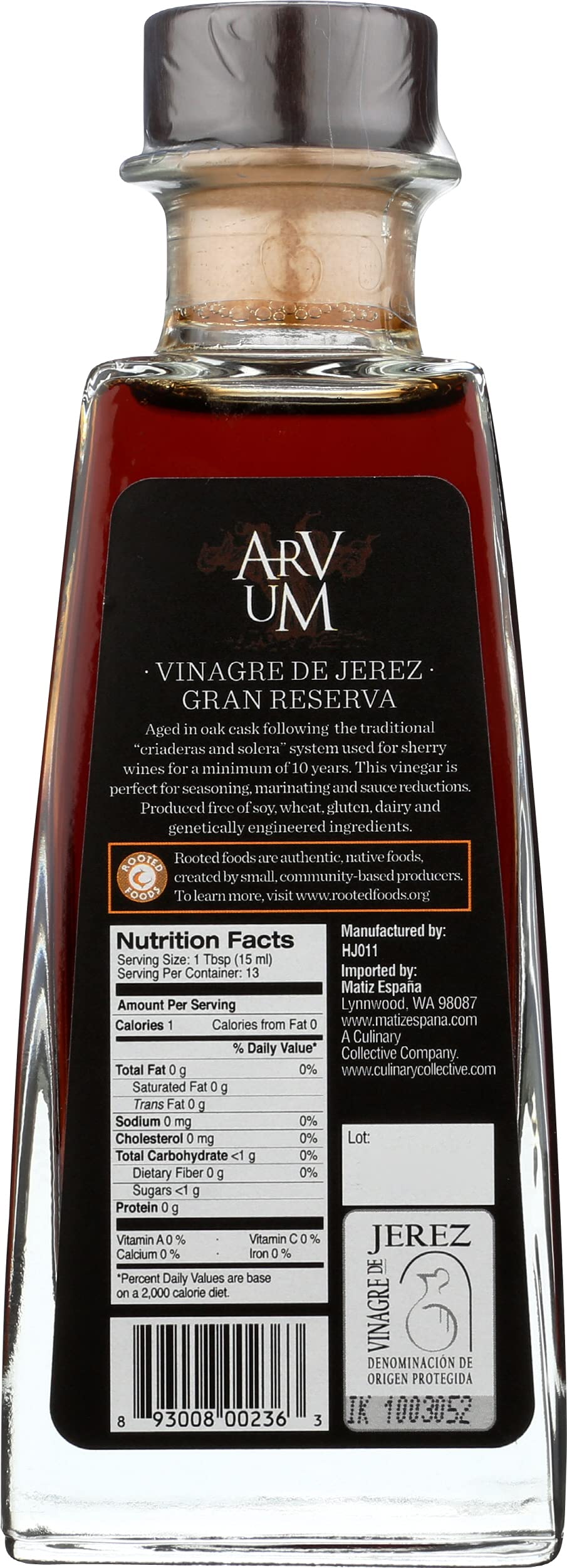 Arvum Gran Reserve Sherry Vinegar, 6.8 FZ