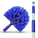 Cobweb Duster Extendable 18 Foot High Reach Ceiling Fan Duster | 3-Stage Aluminum Telescoping Pole | Medium Stiff Bristles | Long Handle Webster