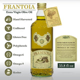 Frantoia Extra Virgin Olive Oil, 33.8 fl oz (1 Liter) - Award-Winning Sicilian EVOO Made from Biancolilla, Nocellara del Belice & Cerasuola Olives