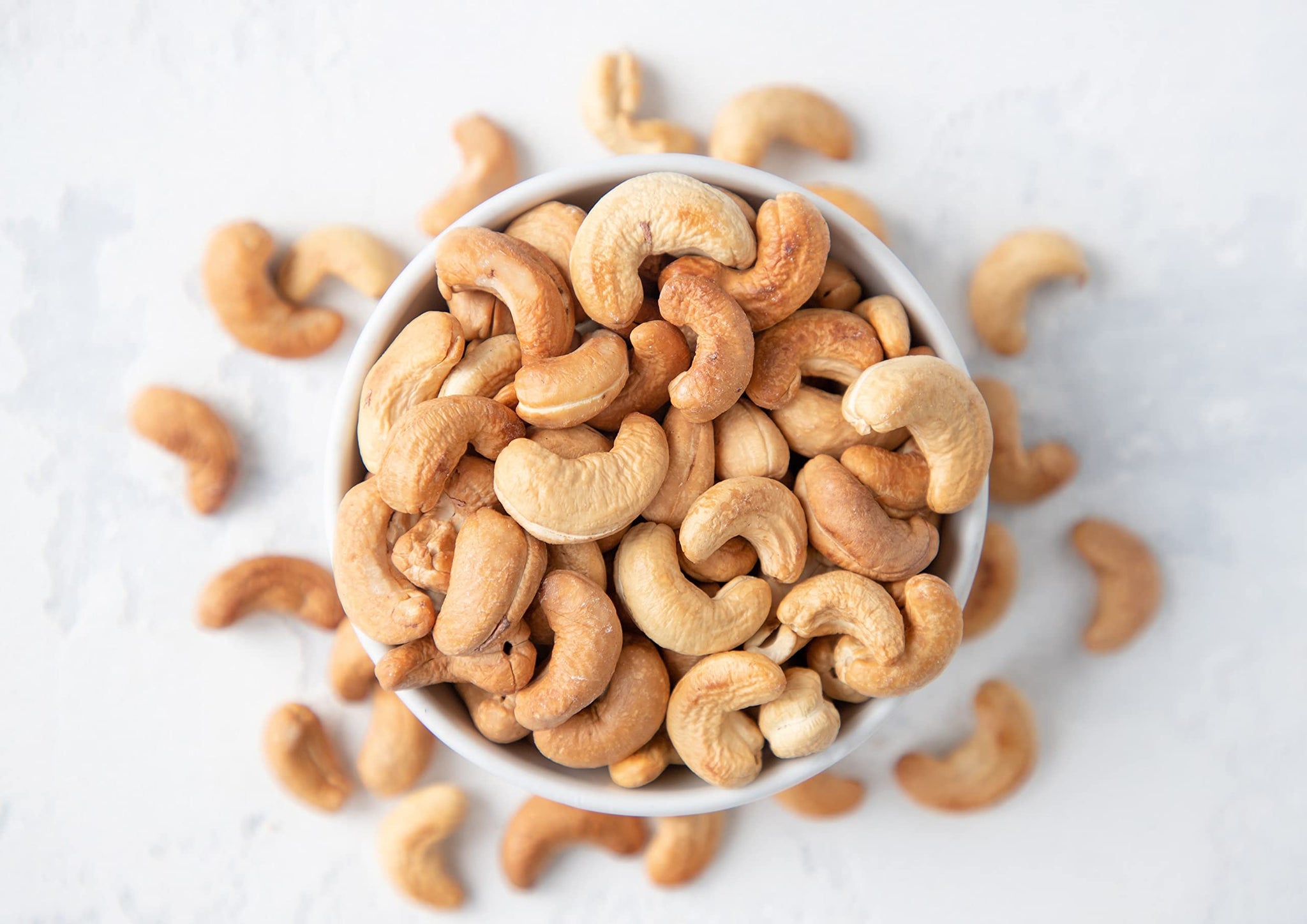 Food to Live Dry Roasted Whole Cashews with Himalayan Salt, 1 Pound Oven Roasted Lightly Salted Fancy Nuts, No Oil Added, Vegan, Kosher, Bulk. Crunchy