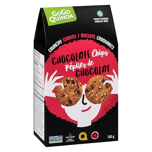 Gogo Quinoa Dark Chocolate Chip Quinoa Cookies, 165 GR