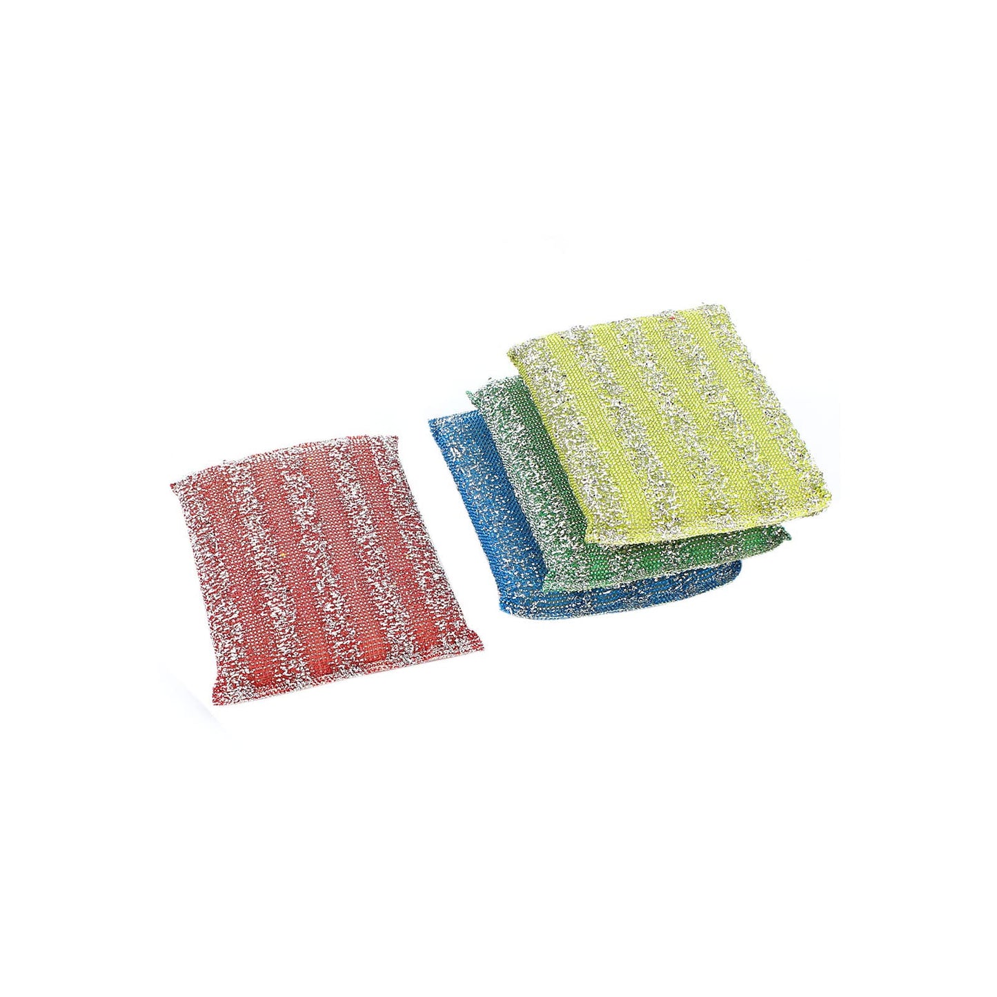 uxcell Sponge Kitchen Bowl Dish Pot Wash Scrub Cleaning Pads 4pcs Multicolor