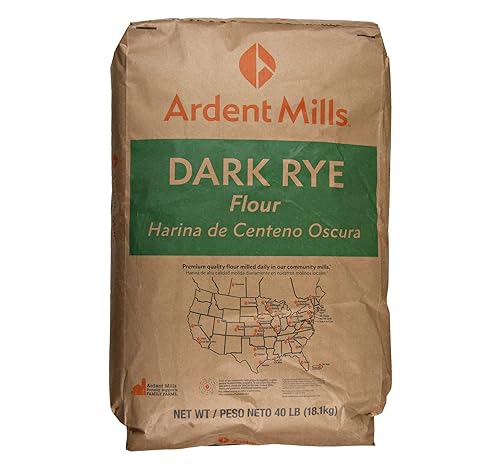 Kauffman Orchards Dark Rye Flour In Bulk, Fiber Rich For Homemade Bread, 40 Lb. Case