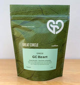 Great Circle Coffee - Organic, Fresh Whole Bean, Smooth Rich Taste, Specialty Dark Roast GC Heart Espresso Blend, Gourmet Beans, Sustainable, Single
