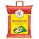 TAJ Sona Masoori Rice 10lbs | Short Grain White Rice | Product of India