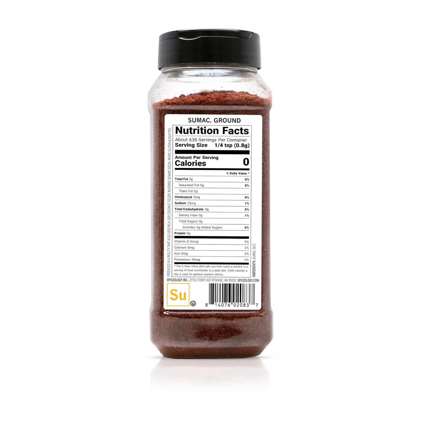 Spiceology - Ground Sumac Powder - Bright, Tangy Citrus Spice for Mediterranean & Middle Eastern Cooking - Use on Meats, Salads, Hummus & More - 18 oz