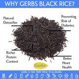 Gerbs Wild Black Rice 2 lbs. | No Artificial Additives, Resealable Bag | Naturally Nutty & Chewy | Top 14 Allergen-Free
