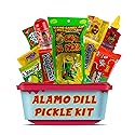 Alamo Dill Pickle Kit, Make Your Own Chamoy Kit, Make the Famous TikTok Trend, Includes Original Alamo Dill Pickle, Chamoy Sauce, Chips, Baby Lucas