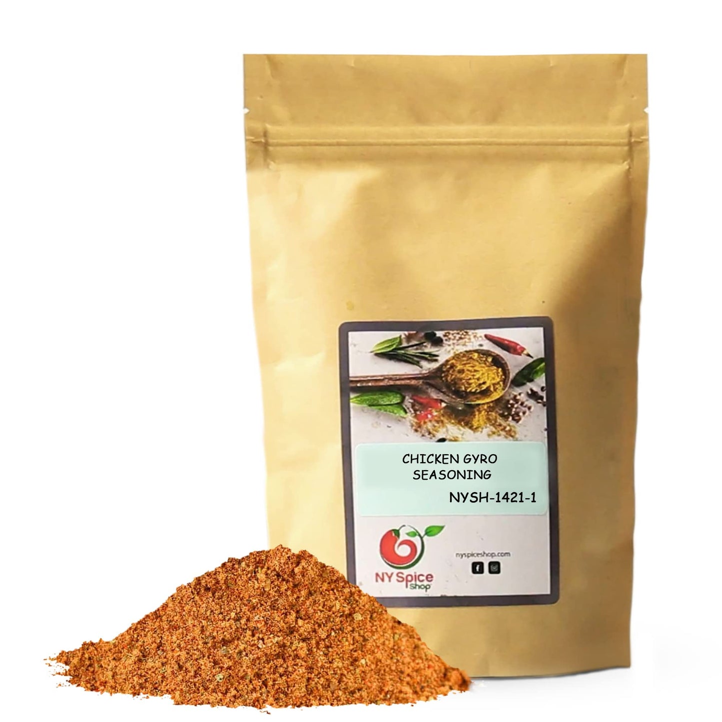 NY Spice Shop Chicken Gyro Greek Seasoning Blend - 5 Pound Greek Seasonings Spices for Cooking & Culinary - Savory Herb Mix With Fine Texture