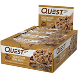Quest Nutrition Chocolate Chip Cookie Dough Protein Bars, High Protein, Low Carb, Gluten Free, Keto Friendly, 12 Count