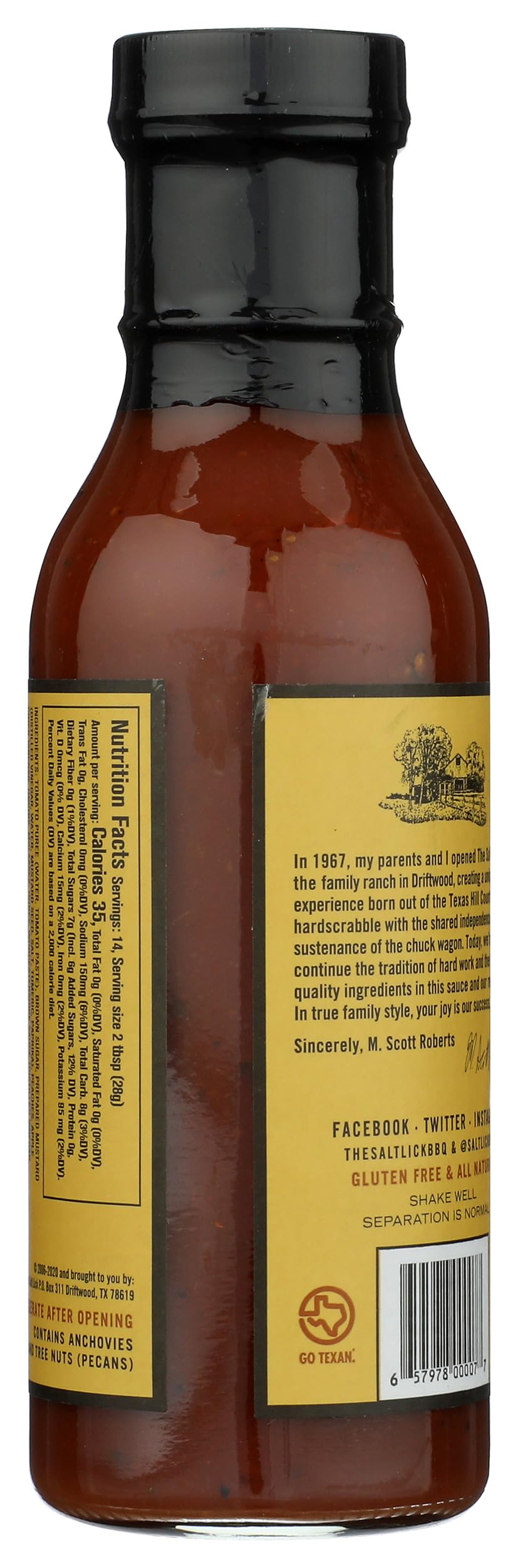 THE SALT LICK Honey Pecan, 12 OZ