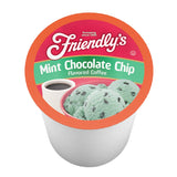 friendly's Flavored Ice Cream Coffee Pods, Compatible with Keurig K Cup Brewers (Mint Chocolate Chip, 12 Count)
