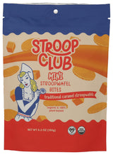 Stroop Club Traditional Organic Mini Stroopwafel Caramel Treats | Vegan, Plant-Based and Dutch-Approved Indulgence - Vegan Waffle cookies (pouch