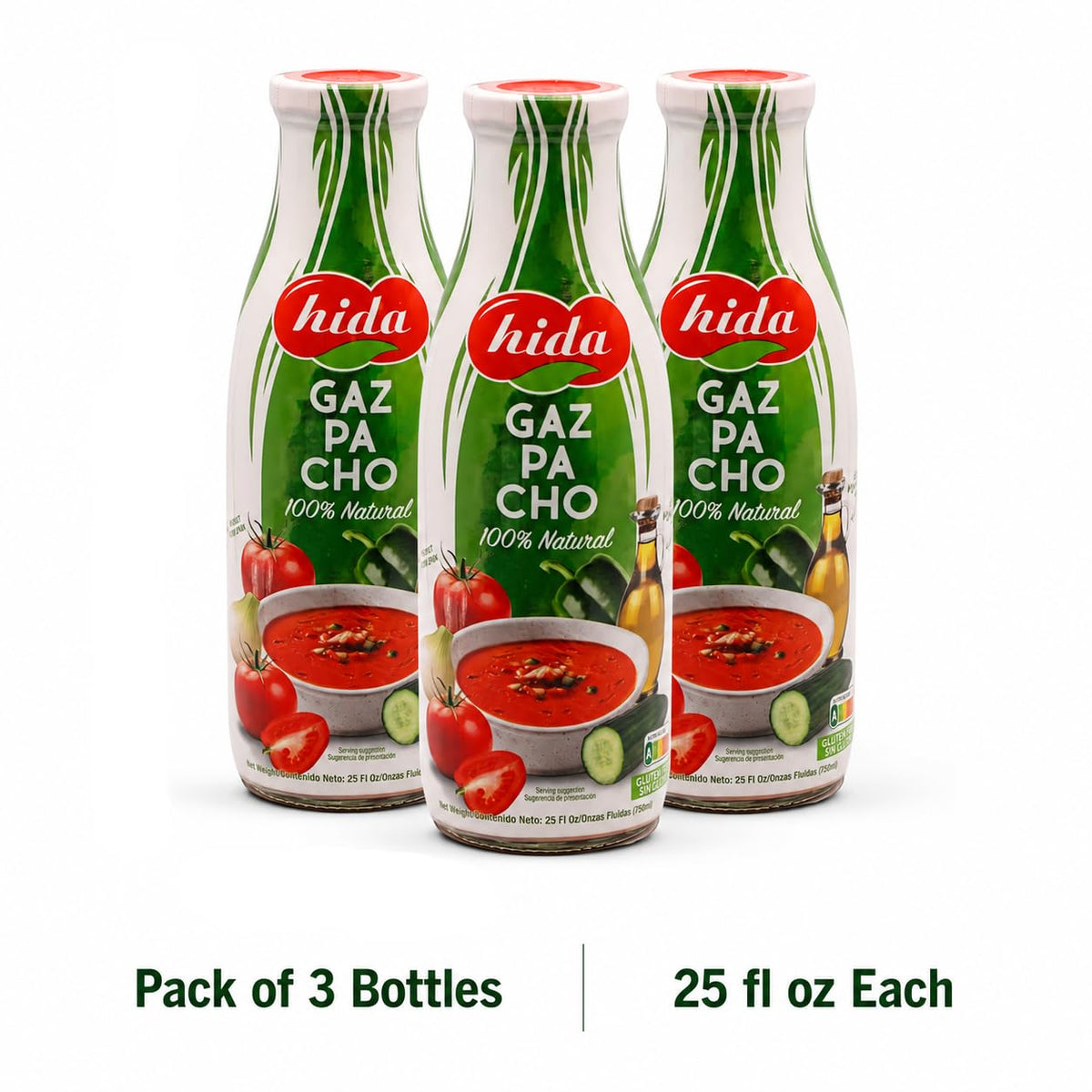 Andalusian Gazpacho. Imported from Spain Pack of 3