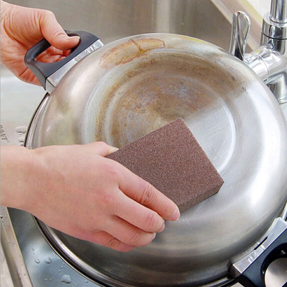 WinnerEco 5pcs Cleaning Eraser Sponge Reusable Cleaning Pads Scouring Pad for Kitchen Bathroom Furniture Leather Car Steel