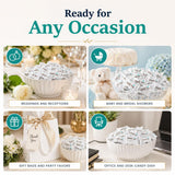 Stock Your Home Thank You Buttermints, Approx. 125 Count - Individually Wrapped Butter Mints, Soft Creamy Mint Candy, Kosher, Made in USA, Perfect