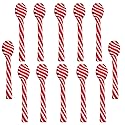 BCL 12 Count Peppermint Candy Cane Spoons, Mint Flavored Christmas Edible Spoon Candies for Hot Chocolate Marshmallows Party Goodies Bag Filler