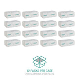 Windsoft C Fold Disposable Bathroom Paper Towels, 2,400 Recycled White Hand Towels, 200 Towels Per Pack, 12 Packs Per Carton, 13.25"x10.2", Embossed