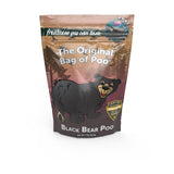The Original Bag of Poo®, Black Bear Poo (Black Cherry Flavor Cotton Candy) Novelty Poop Gag Gift. Free sticker inside.