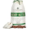 SoNatural Organic Soap Nuts Wash Bag Included - Deseeded Soap Berries | Hypoallergenic Laundry Detergent for Sensitive Skin & Baby Clothes| Fragrance