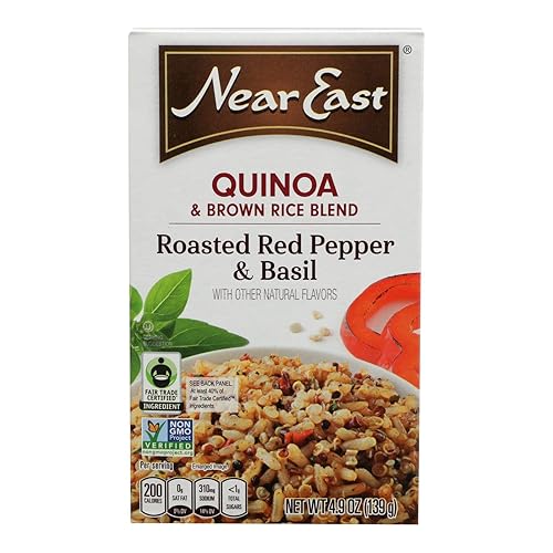 Near East Food Products Roasted Red Pepper and Basil Quinoa, 4.9 Ounce - 12 per case.