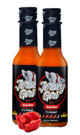Jersey Girl Hot Sauce Co Scorchin' No Salt/Sodium Free Hot Sauce 5 Oz - Carolina Reaper & Dragon's Breath Pepper Sauce (Pack of 2) - All Natural