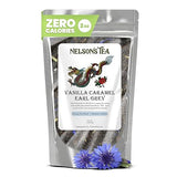 Nelson's Tea - Vanilla Caramel Earl Grey Loose Leaf Tea- Blend of Black Tea, Oolong, Cornflower Petals, and Natural Flavors- Tea or Dessert Smoothness