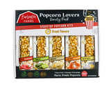 Burlington Farms Popcorn - Stovetop Kernels Flavor Variety Pack - Movie Lovers Gift Box 5 flavors in each package: White Cheddar, Salted Caramel